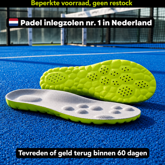 Padel Oxy inlegzolen. 2 voor 1. Niet langer op halve kracht!