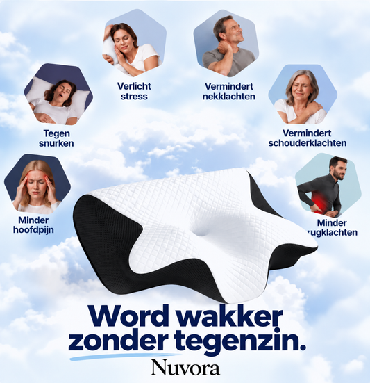 Nuvora Ergonomisch Kussen. Word wakker zonder tegenzin.