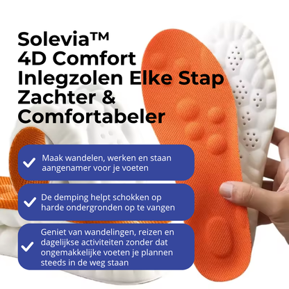 Solevia™ 4D Comfort Inlegzolen Elke Stap Zachter & Comfortabeler