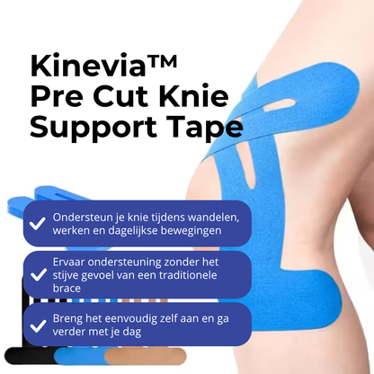 Kinevia™ Pre Cut Knie Support Tape  Vrijer Bewegen, Meer Vertrouwen