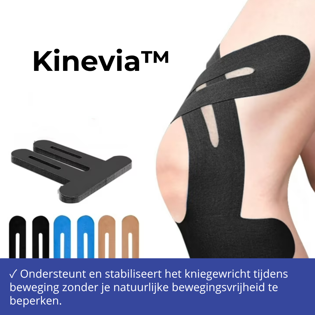 Kinevia™ Pre Cut Knie Support Tape  Vrijer Bewegen, Meer Vertrouwen