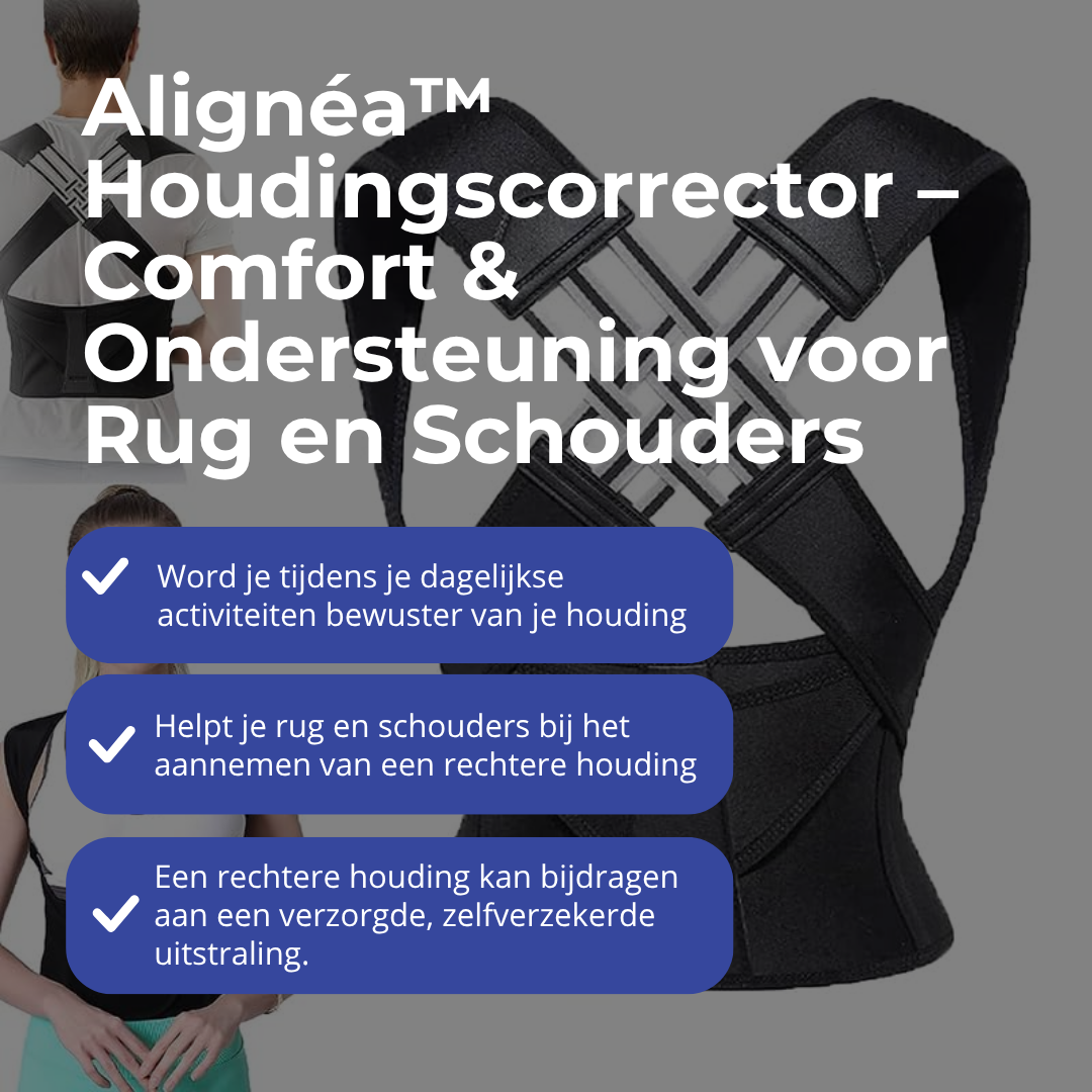 Alignéa™ Houdingscorrector Comfort & Ondersteuning voor Rug en Schouders