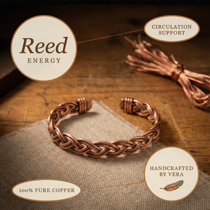 Vera's Reed Copper Anklet