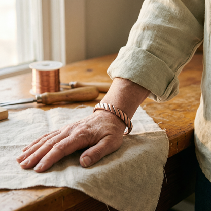 Vera's Thorn Copper Bracelet