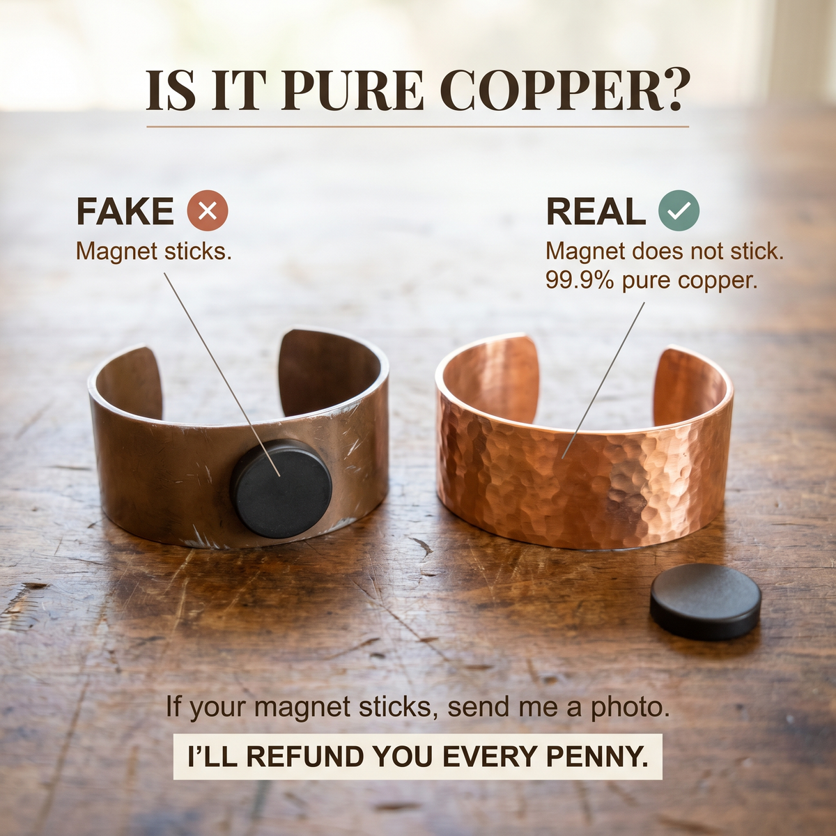 Vera's Loam Copper Bracelet
