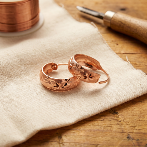 Vera's Dew Copper Earrings