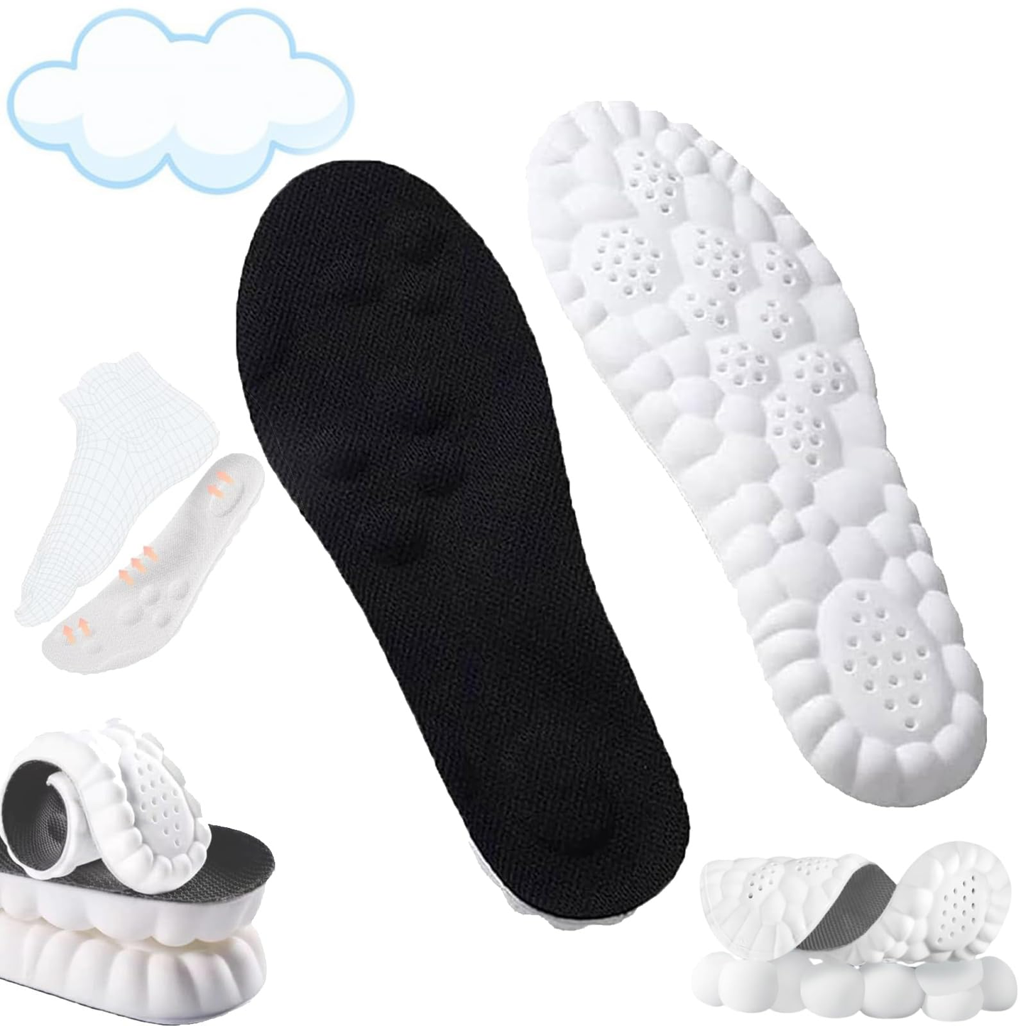 Solevia™ 4D Comfort Inlegzolen Elke Stap Zachter & Comfortabeler